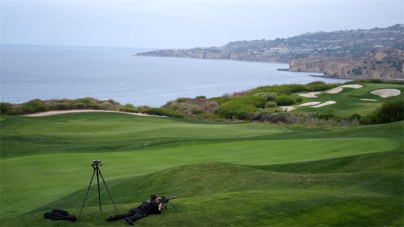 US-Präsident Donald Trump hatte seinen Golfplatz im Großraum Los Angeles auch bereits während des Wahlkampfs 2024 für einen Auftritt genutzt. (Archivbild)