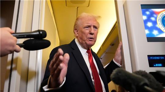 US-Präsident Donald Trump spricht sich für ein Einfrieren des Frontverlaufs aus.