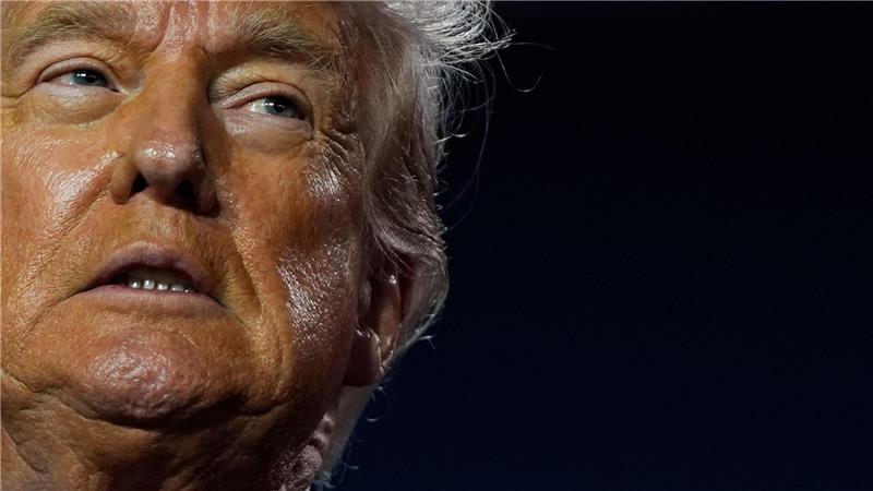 Bilder des Tages US-Präsident Donald Trump spricht während eines KI-Gipfels im Andrew W. Mellon Auditorium in Washington.