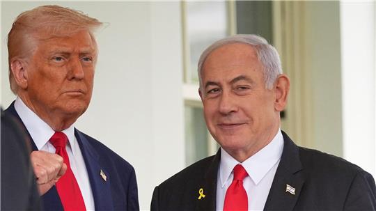 US-Präsident Donald Trump wird den israelischen Regierungschef Benjamin Netanjahu am Montag im Weißen Haus empfangen. (Archivbild)