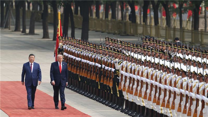 Trump-Xi-Treffen beginnt mit Warnung wegen Taiwan US-Präsident Donald Trump wurde mit militärischen Ehren empfangen.