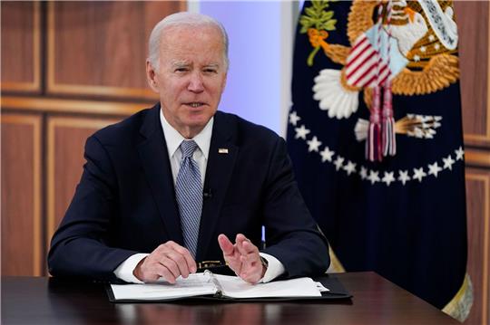 US-Präsident Joe Biden Joe Biden in Washington - noch hat er seinde Kandidatur für 2024 nicht offiziell angekündigt.