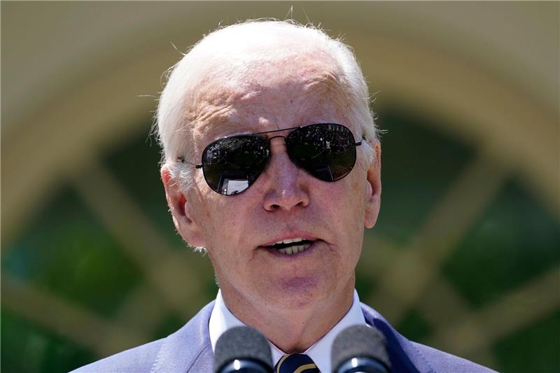 Biden unterstützt weiter Verkauf von F-16 an Türkei US-Präsident Joe Biden bei einem Pressetermin im Rosengarten des Weißen Hauses.