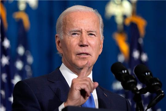 US-Präsident Joe Biden spricht in Washington über die Bedrohung der Demokratie vor den Zwischenwahlen kommende Woche.