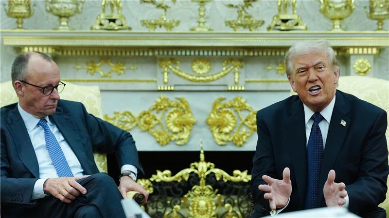 US-Präsident Trump greift Bundeskanzler Merz an. (Archivfoto)