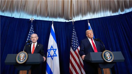 US-Präsident Trump und Israels Premier Netanjahu sehen den Iran weiter als Bedrohung. 