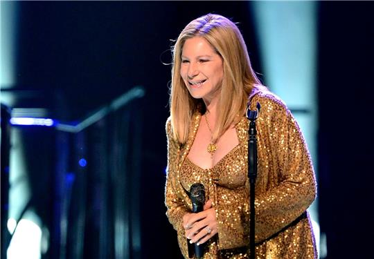 US-Sängerin Barbra Streisand 2013 bei einem Konzert in Berlin.