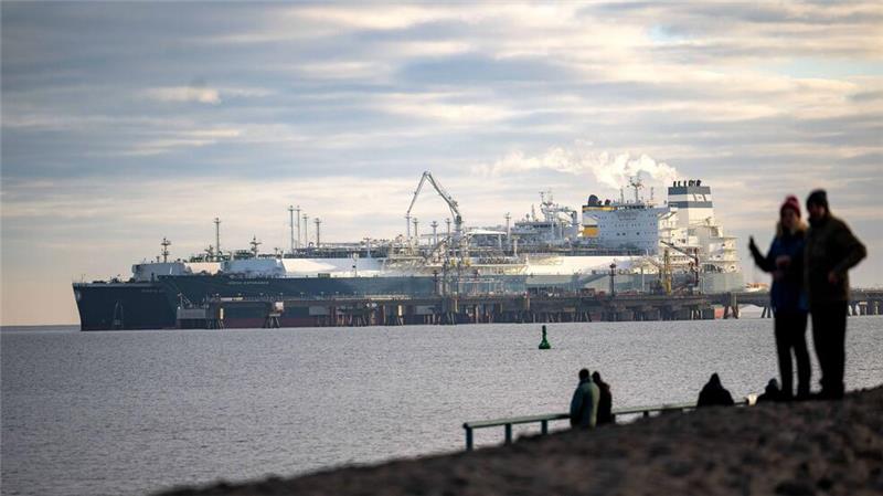 Über die Nordsee-Terminals kam 2024 im Vergleich zur Ostsee das meiste LNG.