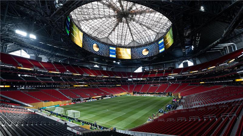 Überdacht und klimatisiert: Das Stadion in Atlanta ist hochmodern. (Archivbild)