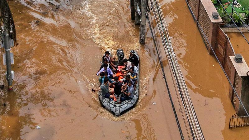 Überflutung nach Monsun