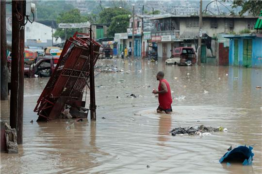 Überflutungen in Port-au-Prince.