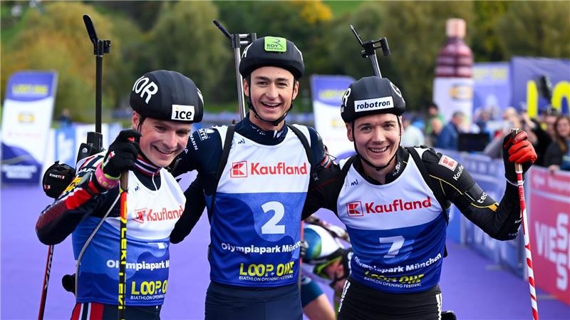 Biathleten nach Bakken-Tod auf der Suche nach Normalität Übernimmt Bakkens Startplatz: Isak Frey (l). (Archivbild)