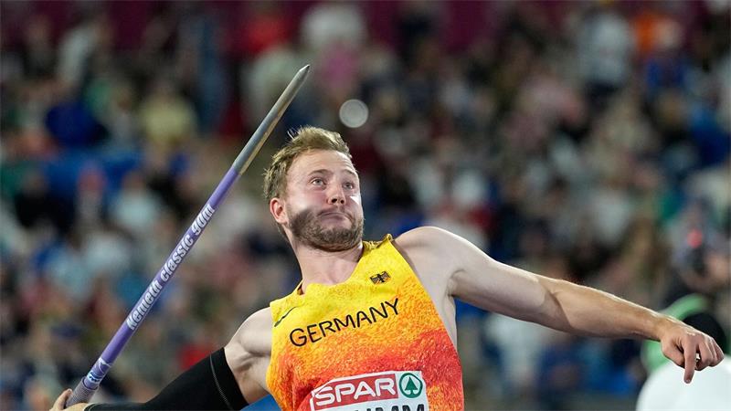 „Mentales Biest“: Speerwerfer Weber gewinnt EM-Gold Überraschend EM-Zweiter: Nick Thumm.