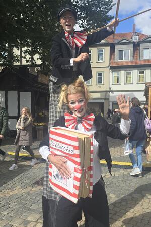 Überraschung: Pablocchio haben einen Auftritt als Walk-Act.