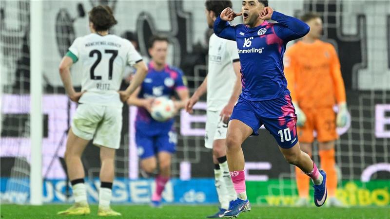 Umjubelter Schlusspunkt: Nadiem Amiri nach dem 1:1.