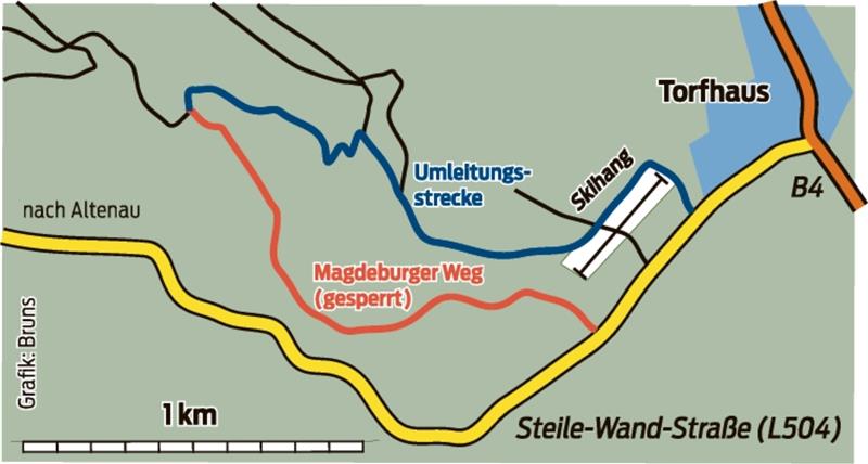 Umleitung Magdeburger Weg
