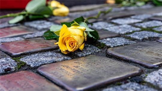 Unbekannte stehlen in Lüneburg zwei wegen Bauarbeiten eingelagerten Stolpersteine. (Symbolbild)