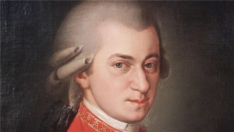 Undatierte Aufnahme eines Porträts in Öl des Komponisten Wolfgang Amadeus Mozart (1756-1791). (Archivbild)