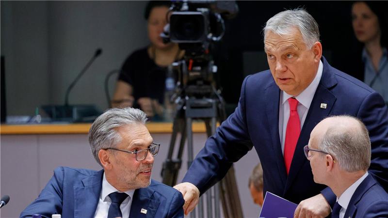 Abschied aus Brüssel: Scholz sagt „Tschüss“ Ungarns Regierungschef Orban unterstützt zum Unmut der EU-Partner die Politik von US-Präsident Trump. (Archivbild)