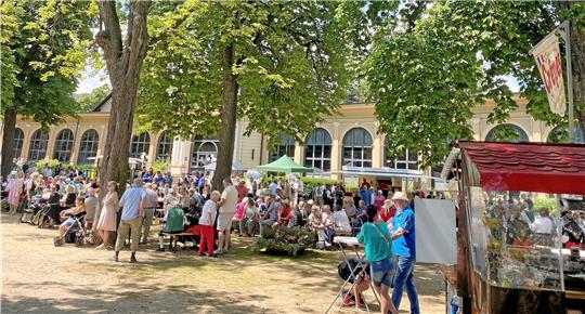 Unter den Kastanien im Badepark gibt sich am Sonntag das Harzer Brauchtum beim Heimattag des Harzklubs ein Stelldichein und unterhält die Besucher. Fotos: Nachtweyh