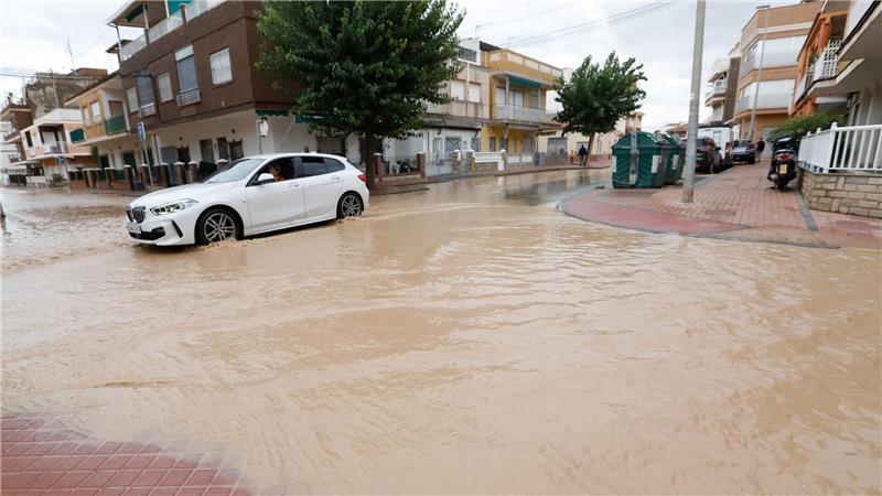 Überschwemmungen nach heftigen Regenfällen in Südostspanien Ursache des heftigen Regens war die sogenannte Dana Alice gewesen.