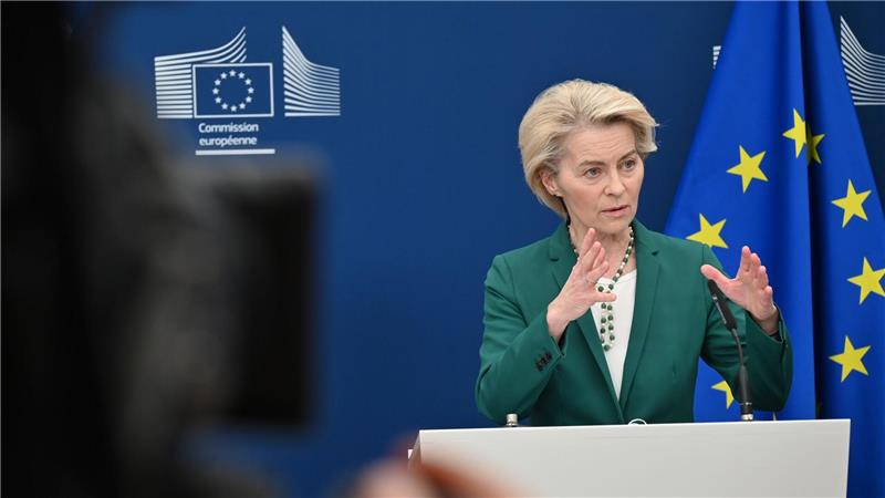 Ursula von der Leyen kündigte an, dass die EU den USA einen Freihandelsdeal für Industriegüter angeboten hat. (Archivbild)
