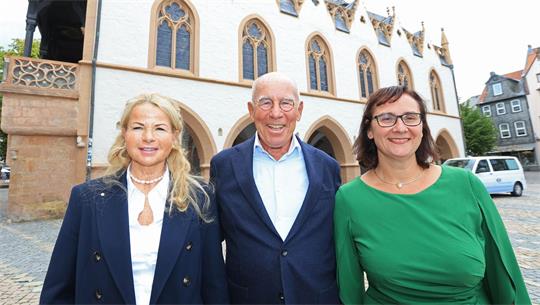 Urte Schwerter, Oberbürgermeisterin der Stadt Goslar, Hans-Joachim Tessner, und TU-Präsidentin Dr. Sylvia Schattauer 