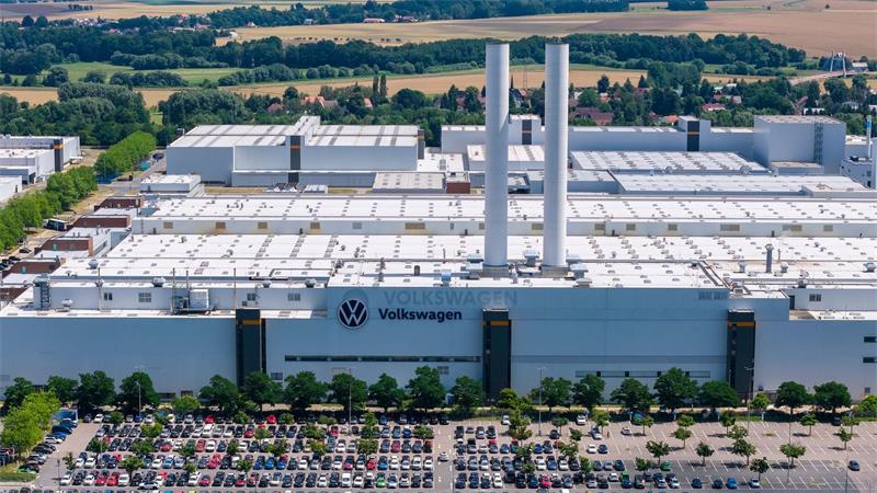 Vorerst letzte Betriebsversammlung – Wo VW jetzt steht VW-Werk in Zwickau: Der Konzern steht vor richtungsweisenden Zeiten. (Archivbild)