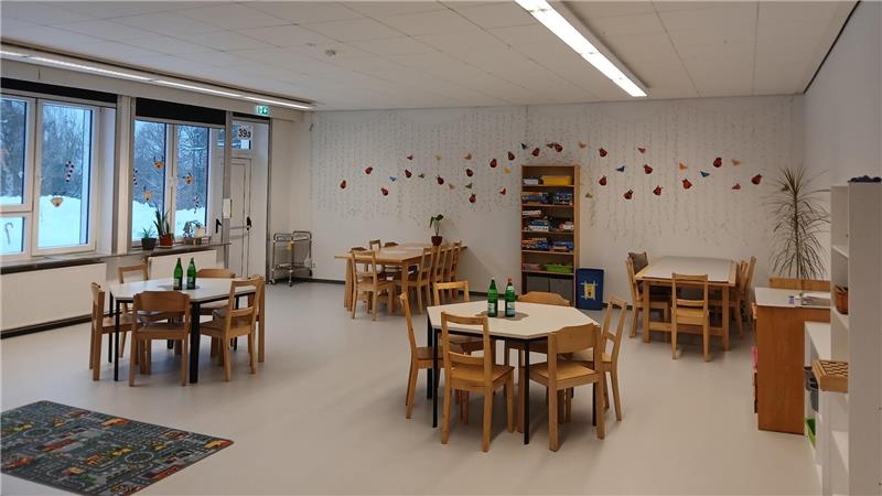 Venito hat in Kooperation mit der Stadt einen Gruppenraum neu gestaltet. Eine weitere Verschönerung durch die Kinder ist noch in der Findungsphase. 