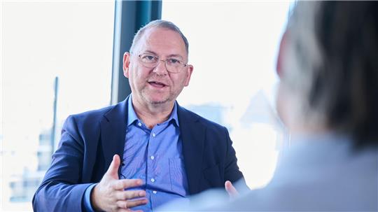 Verdi-Chef Frank Werneke: „Es ist da eine sehr kämpferische Stimmung.“