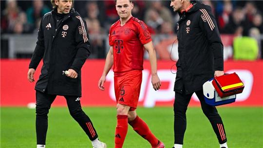 Verletzt raus: DFB-Kapitän Joshua Kimmich verletzt sich beim Bayern-Sieg.