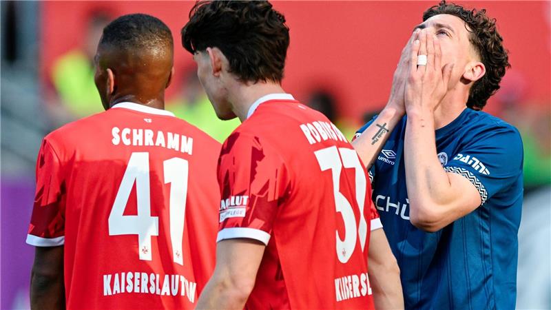 Verzweifelt: Jannik Rochelt und Bielefeld auf dem Betzenberg.
