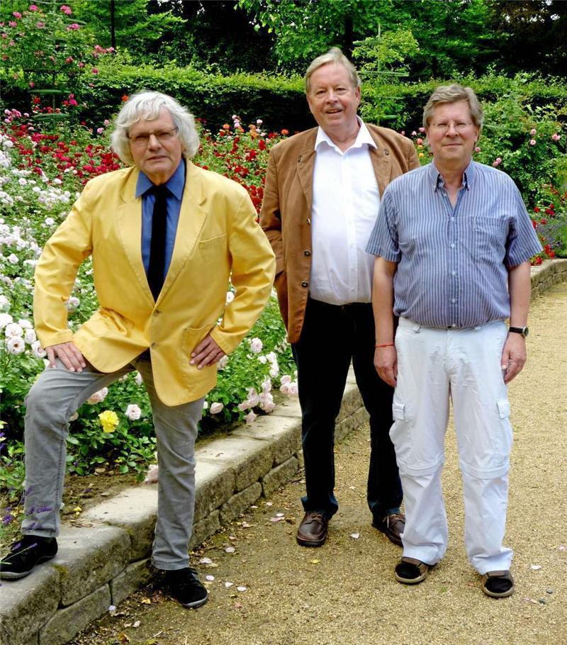 Veteran Dr. Peter Brockhaus zwischen Martin Hertz (re.) und Horst Rienitz. Foto: Privat