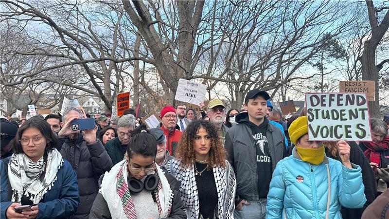 Videoaufnahmen der Festnahme von Rümeysa Öztürk lösten landesweit Empörung aus. (Archivbild)