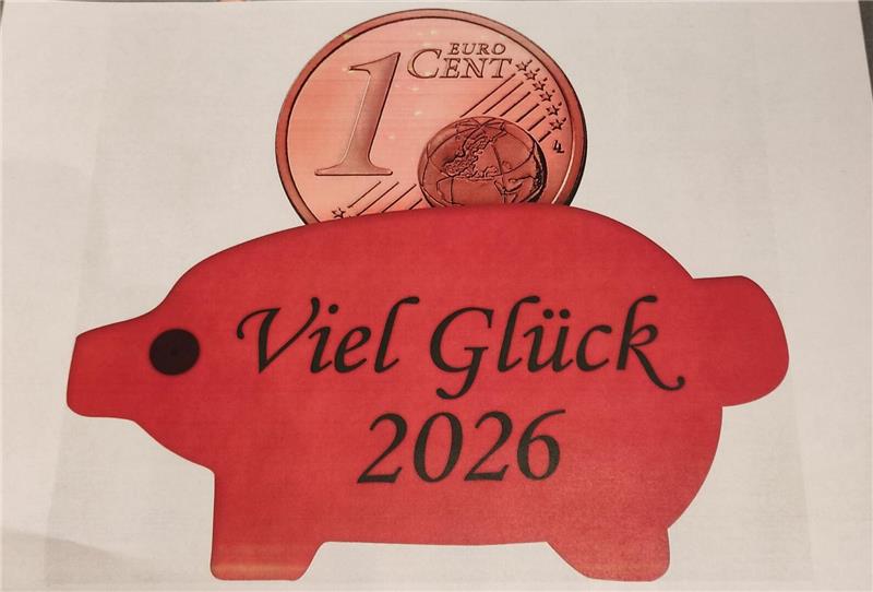 Glücksschwein aus Holz