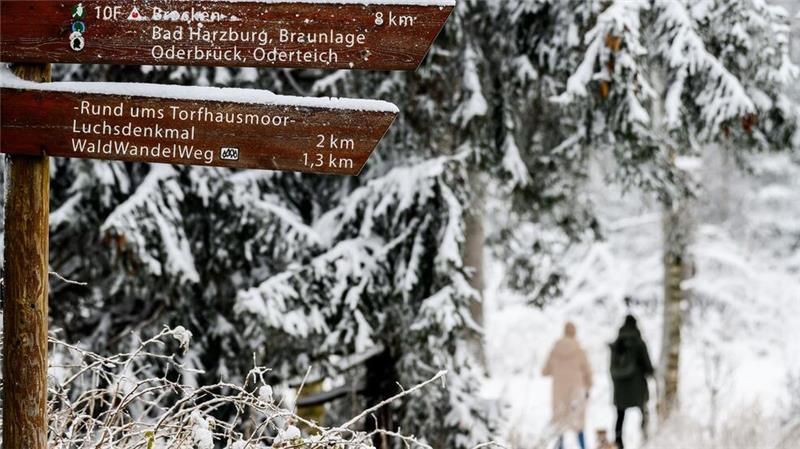 Viele Ausflügler genossen das Winterwetter im Harz. 