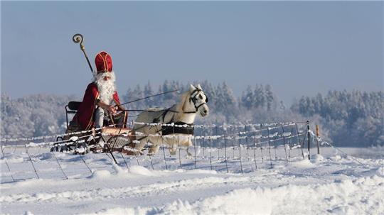 Viele stellen sich ideale Weihnachten so vor: Drinnen leuchtet der Baum, draußen türmt sich der Schnee. (Archivbild)