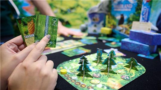 Vier Tage lang kann das internationale Publikum die präsentierten Spiele auch testen  