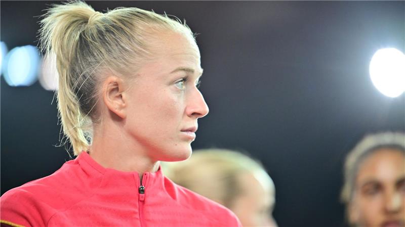 Schüller will keine Popp sein: DFB-Torjägerin gefordert Viertelfinale als große Herausforderung - auch für Lea Schüller.