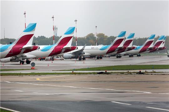 Vierter und vorerst letzter Streiktag: Am Mittwoch sind wegen des Pilotenstreiks von Eurowings nach Angaben des Unternehmens rund 300 Flüge ausgefallen.