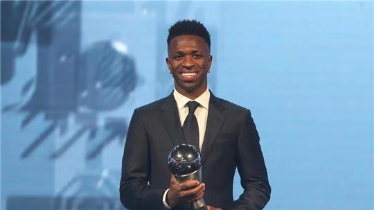 Vinícius Júnior von Real Madrid wurde erstmals als Weltfußballer des Jahres ausgezeichnet.