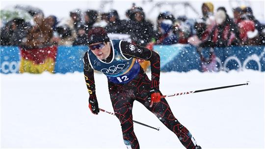 Vinzenz Geiger stürzte im Langlaufrennen. 