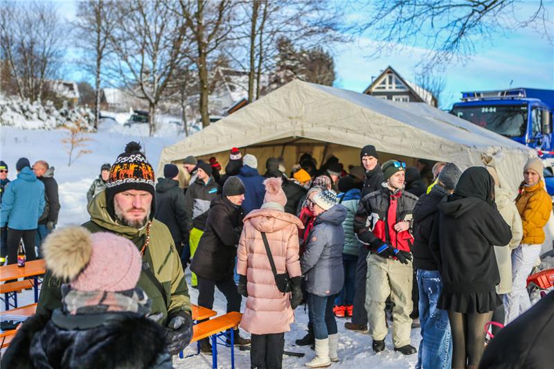 Volksrodeln auf der Ping in Clausthal-Zellerfeld.