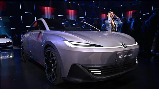 Volkswagen stellte am Vorabend der Automesse neue Modelle vor. 
