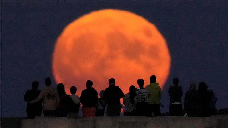 Vollmond über Chicago 