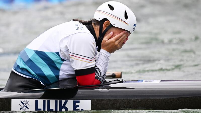 Von Emotionen überwältigt: Elena Lilik.