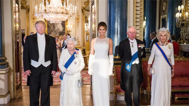 Von der Queen und dem royalen Prunk zeigte sich Trump beeindruckt. (Archivbild)