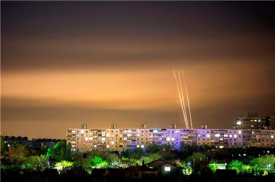 Von der russischen Grenzstadt Belgorod aus werden immer wieder Raketen auf die Ukraine geschossen.