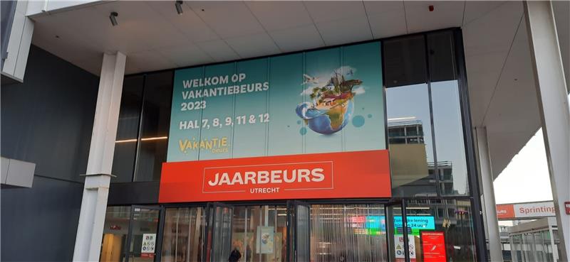 David De Groot wirbt bei Landsleuten für Braunlage-Urlaub Von heute an bis Sonntag geht die Reisemesse Vakantiebeurs in Utrecht, bei der auch die Braunlage-Tourismus-Marketing-Gesellschaft mit einem Stand vertreten ist. Foto: Privat