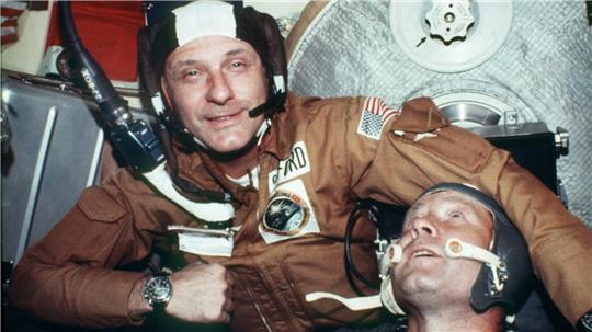 Vor 50 Jahren begann mit dem historischen Händedruck der Russen und Amerikaner im All auch die Zusammenarbeit der Großmächte im Weltraum. (Archivbild)